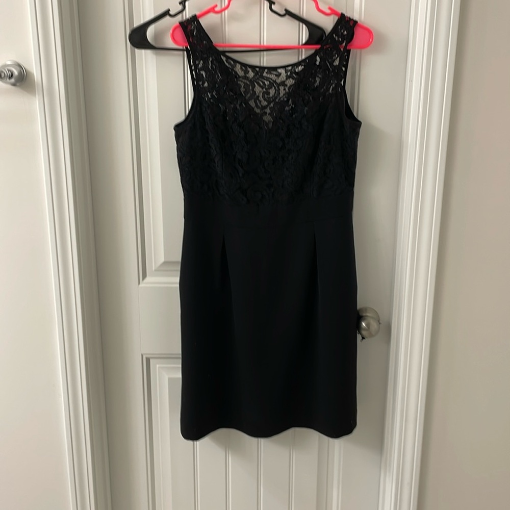 Knee length black dress